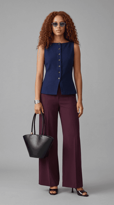 Client Lunch — business casual outfit styled by Lookora