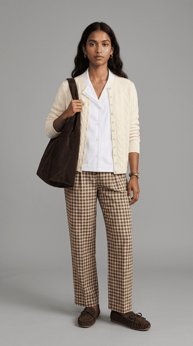 University Campus — preppy outfit styled by Lookora