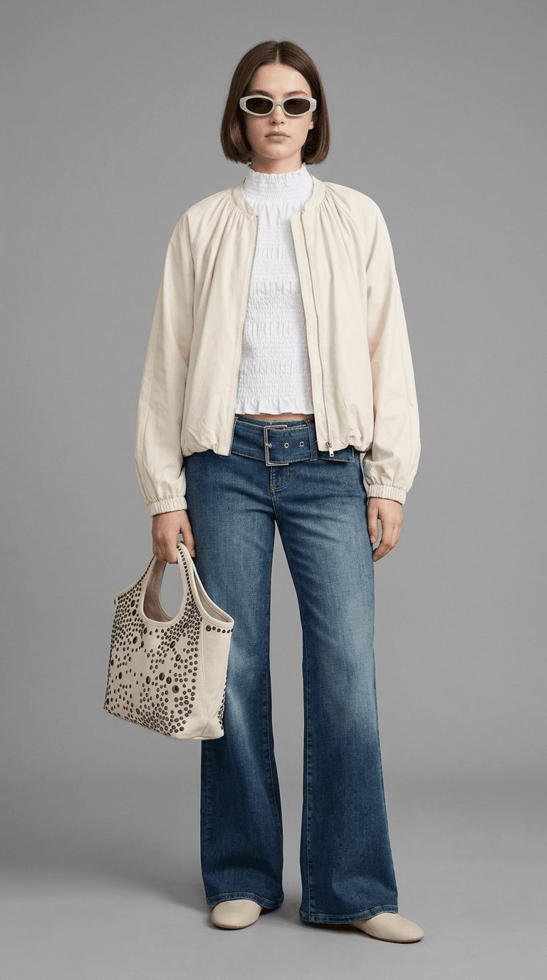 Vintage Market Hunt — um look de estilista gerado em um modelo.