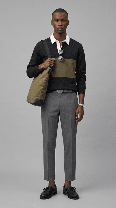 University Campus — preppy outfit styled by Lookora