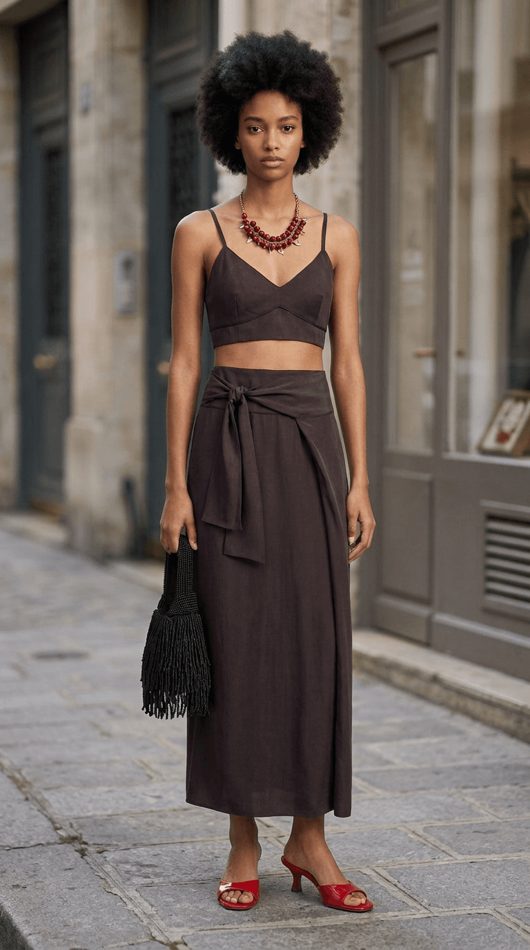 Beach Resort Sundowners — weekend outfit styled by Lookora