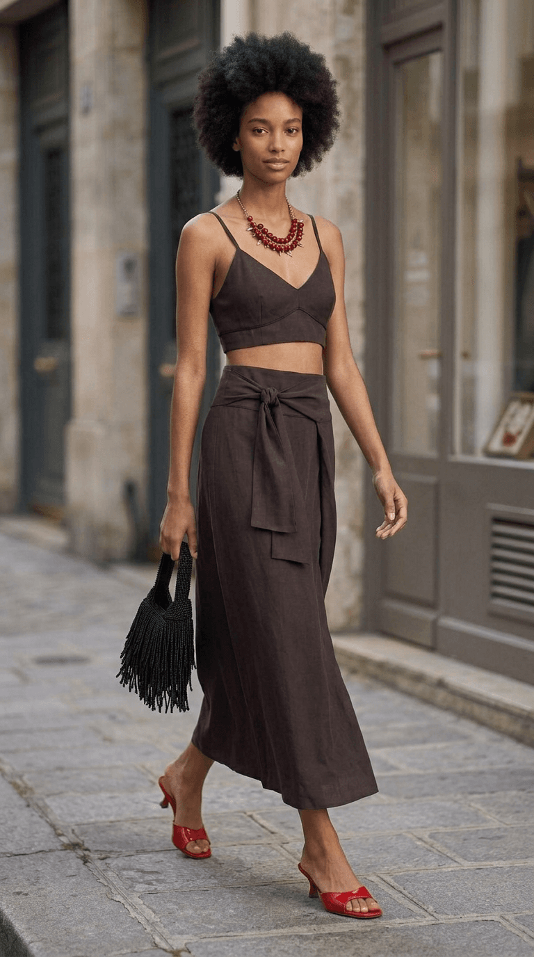 Beach Resort Sundowners — weekend outfit styled by Lookora