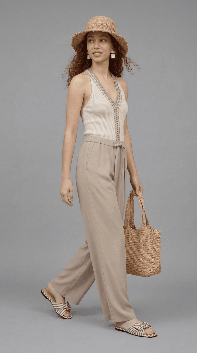 Coastal Getaway — weekend outfit styled by Lookora