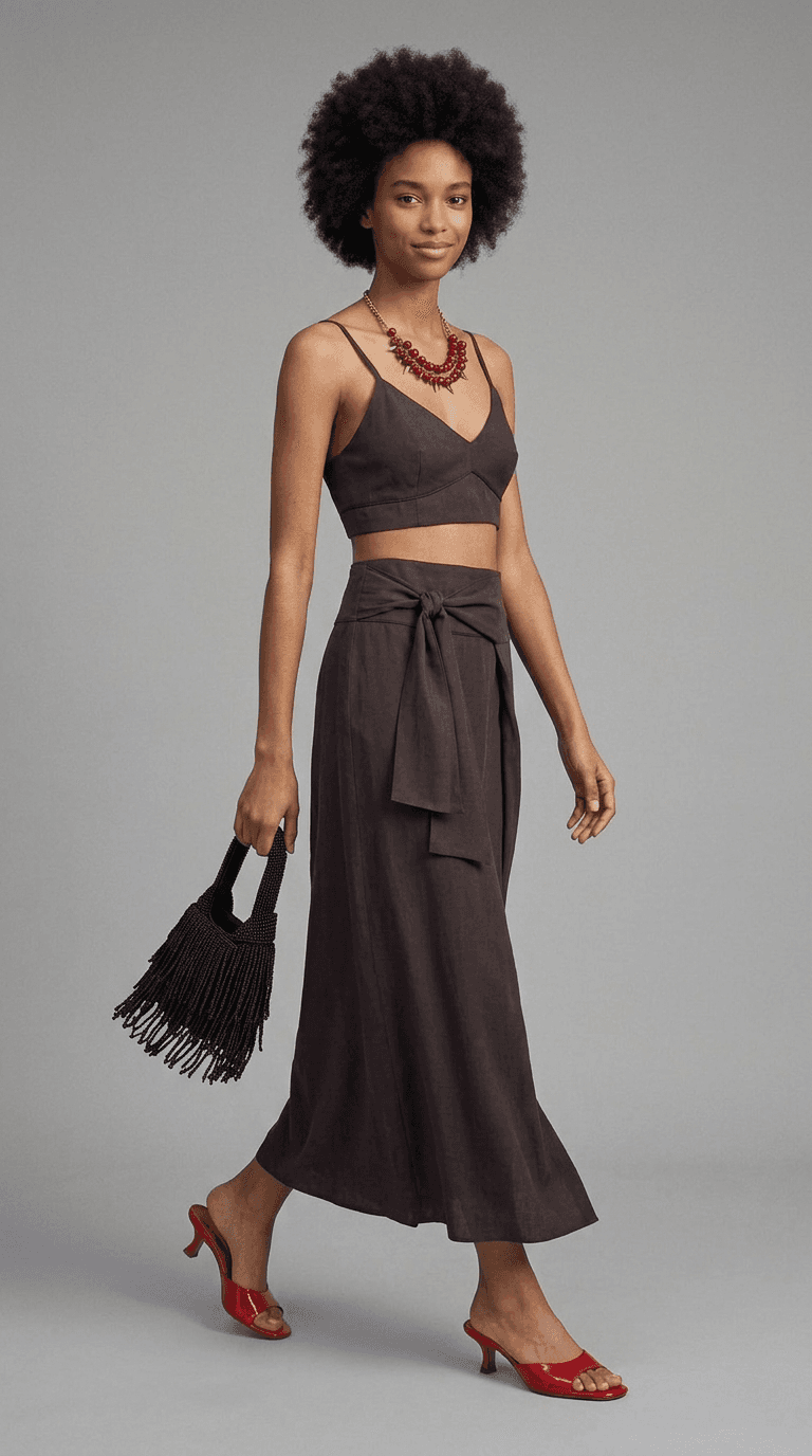 Beach Resort Sundowners — weekend outfit styled by Lookora
