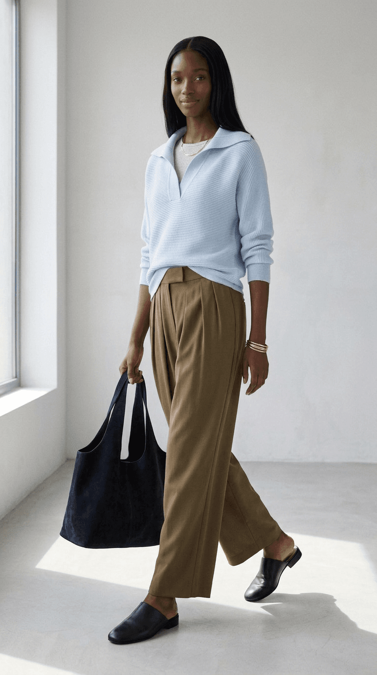 Catching a Flight — classic outfit styled by Lookora