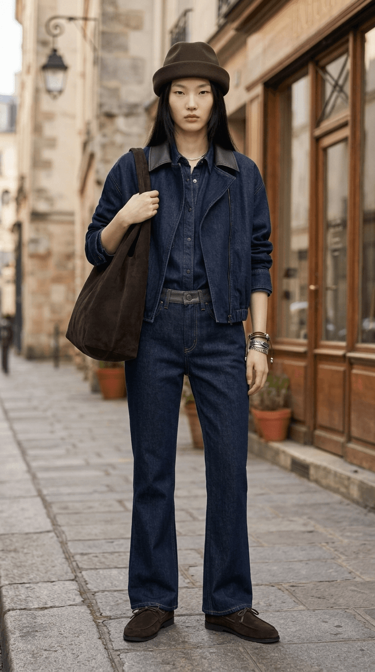 Layered Denim — everyday outfit styled by Lookora