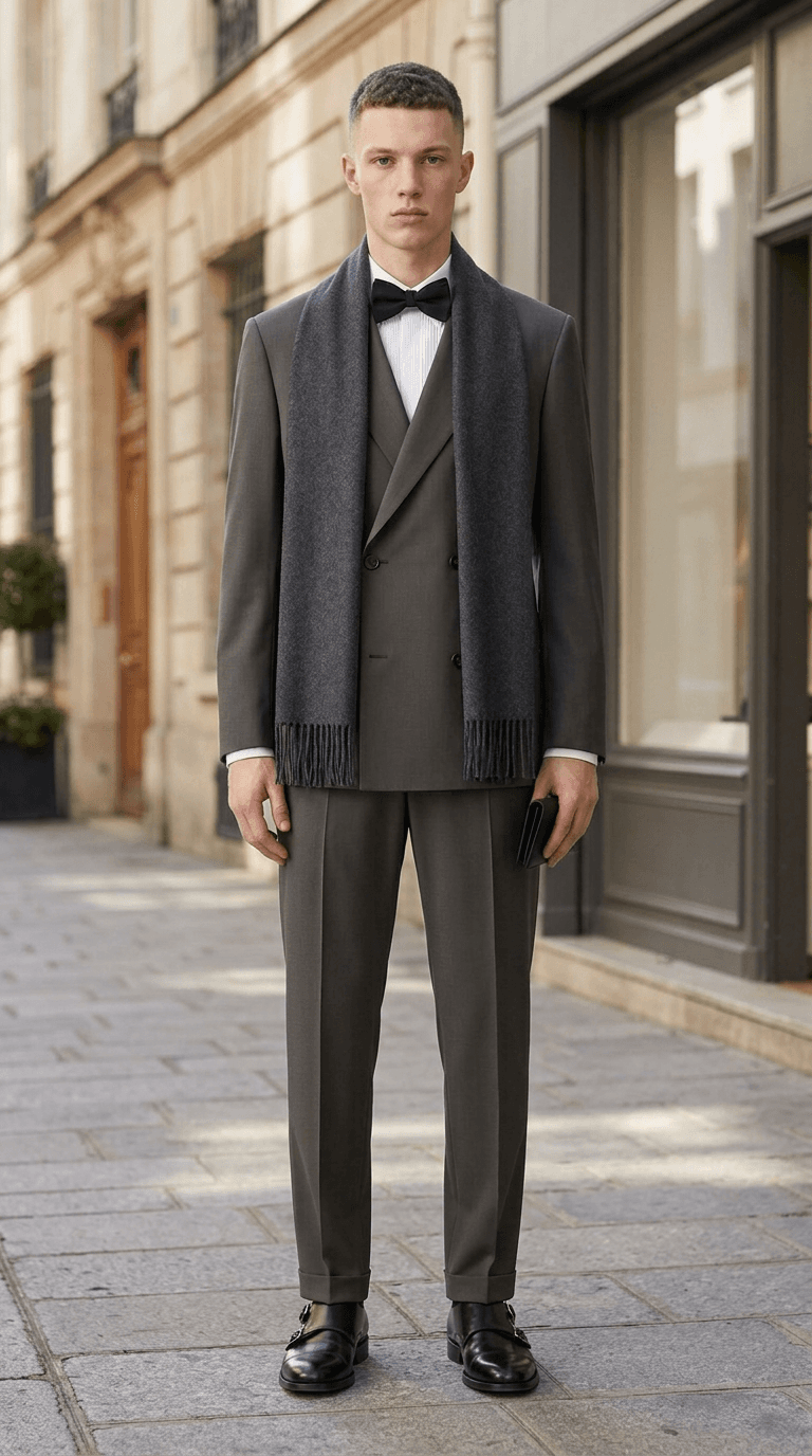 Autumn Black-tie Wedding — classic outfit styled by Lookora