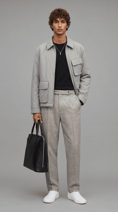 Airport Layers — minimalist outfit styled by Lookora