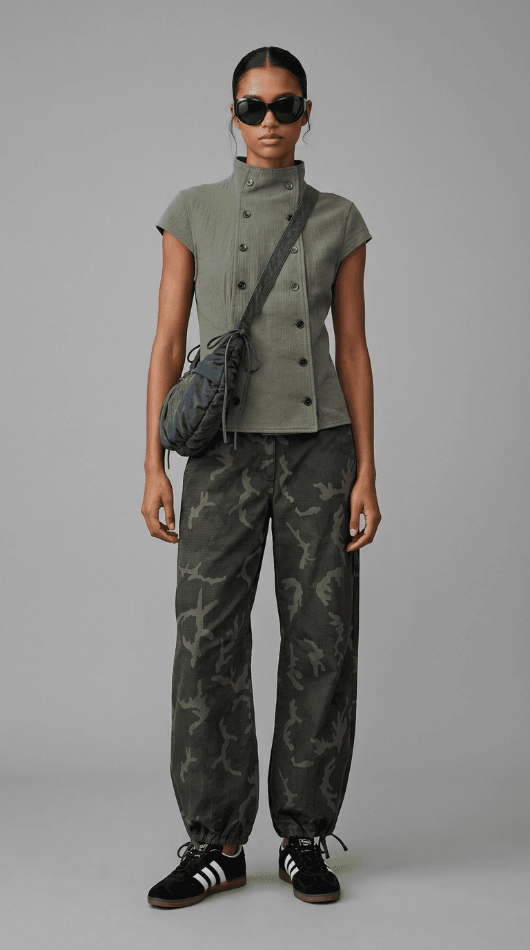 Creative District Walk — streetwear outfit styled by Lookora