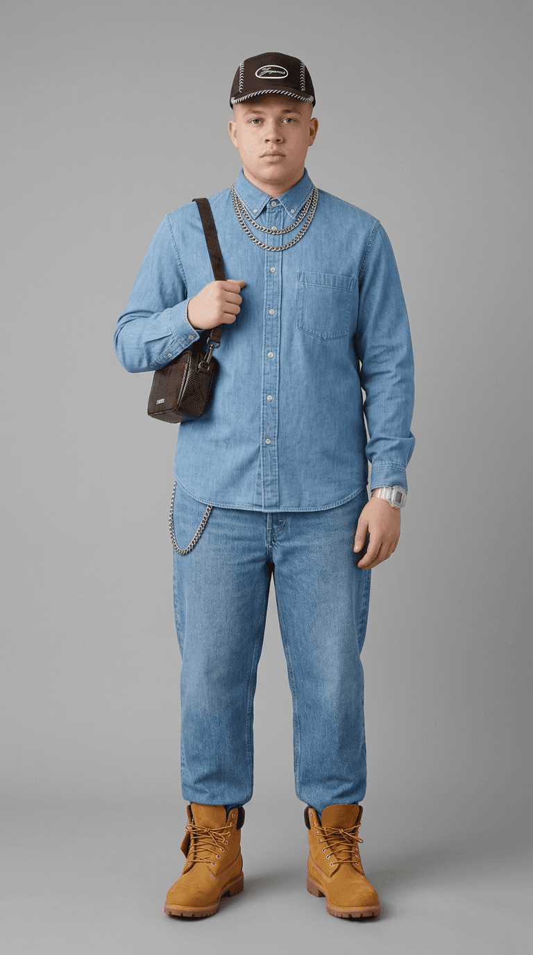 90s Denim — y2k outfit styled by Lookora