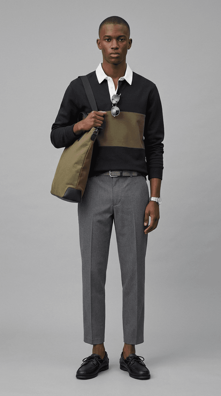 University Campus — preppy outfit styled by Lookora