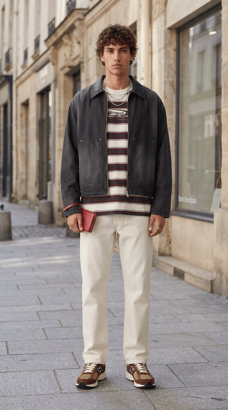Downtown Sneaker Run — streetwear outfit styled by Lookora