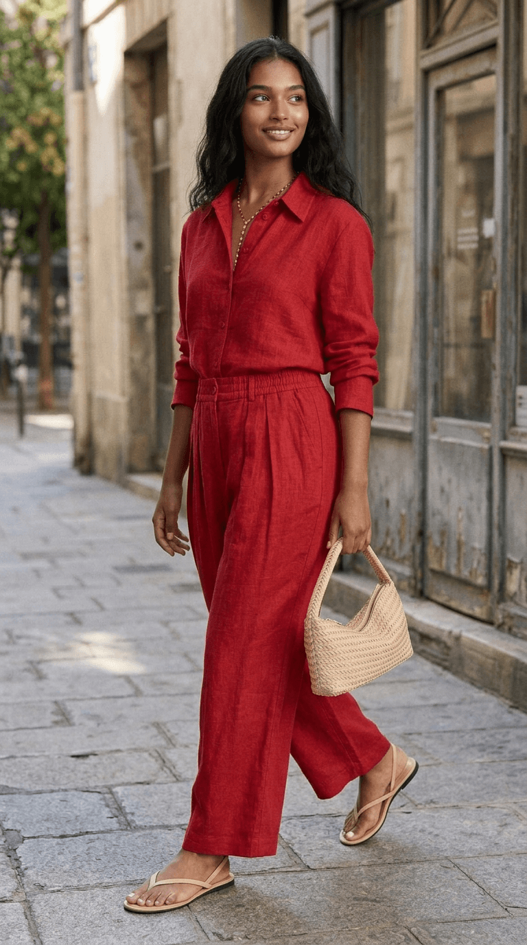 Summer Linen Lunch — an outfit styled by Lookora, ready to try on.