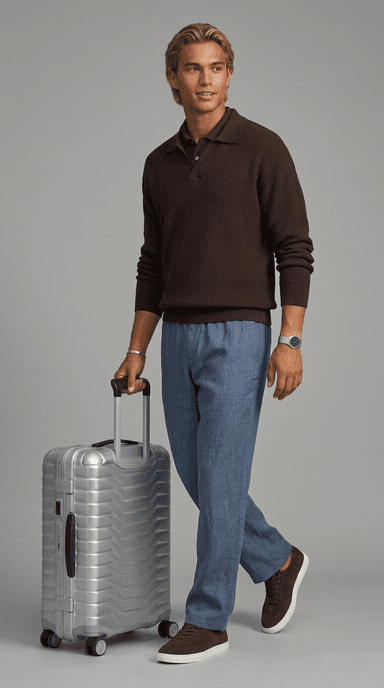 Airport Layover — minimalist outfit styled by Lookora
