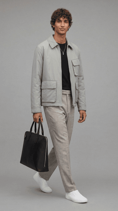 Airport Layers — minimalist outfit styled by Lookora