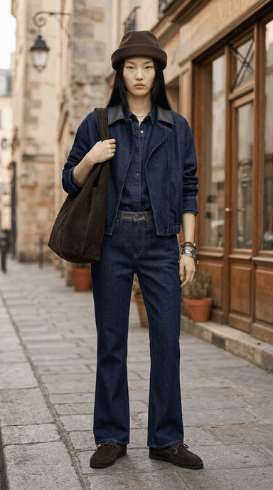 Layered Denim — casual outfit styled by Lookora