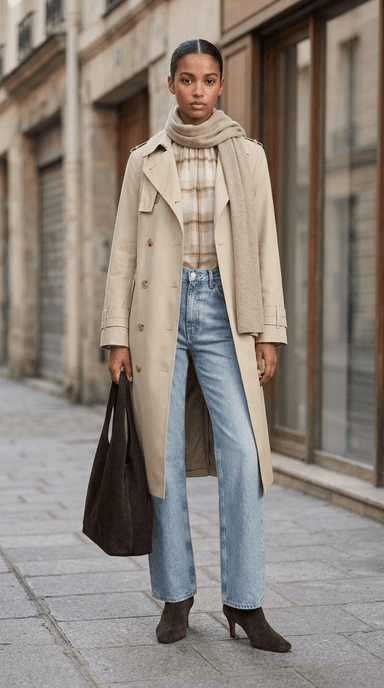 Classic Trench — classic outfit styled by Lookora