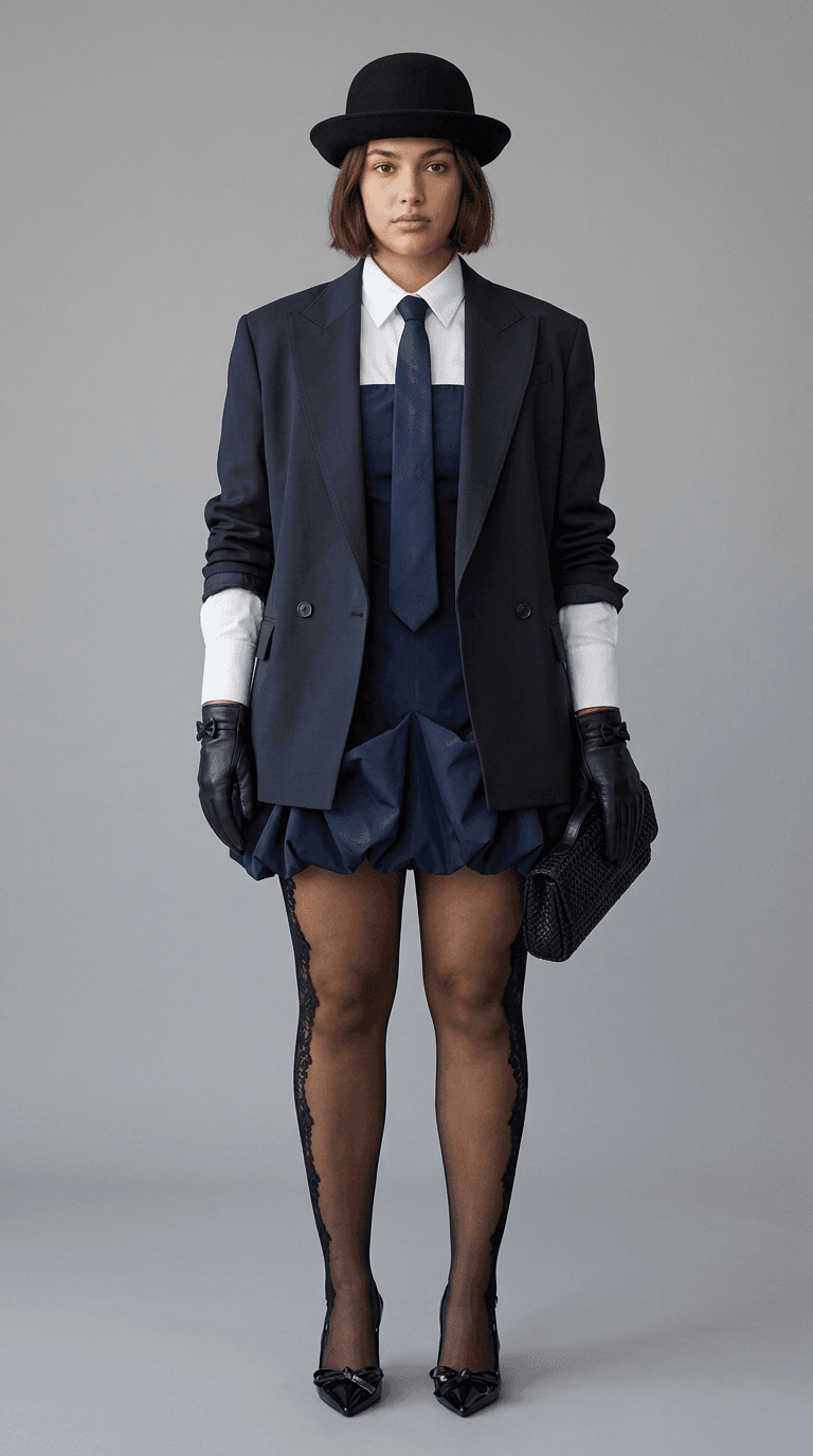 Cocktail Bar Opening — preppy outfit styled by Lookora