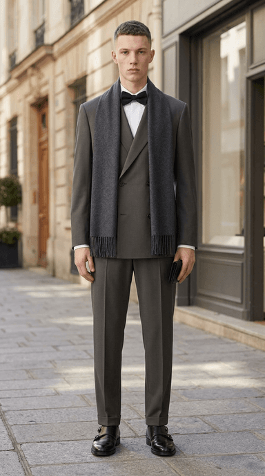 Autumn Black-tie Wedding — classic outfit styled by Lookora